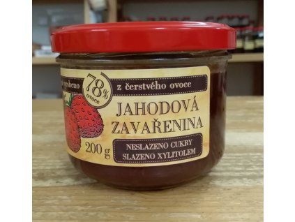 jahodová zavařenina dia s xylitolem