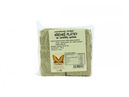 křehký plátek quinoa