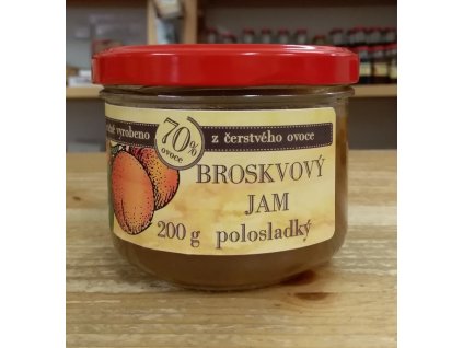 broskvový jam džem polosladký 200g