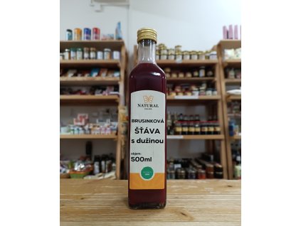 brusinková šťáva s dužinou