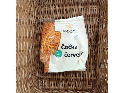 čočka červená půlená loupaná natural
