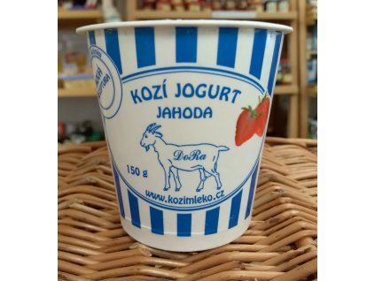 kozí jogurt jahodový dora