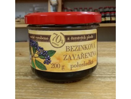 bezinková marmeláda zavařenina 200g