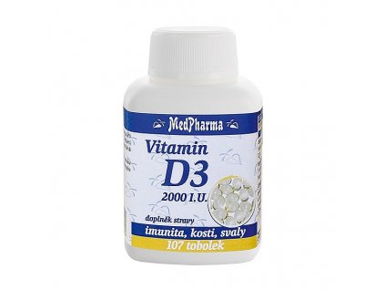 MedPharma Vitamín D3 2000 I.U. 107tob.