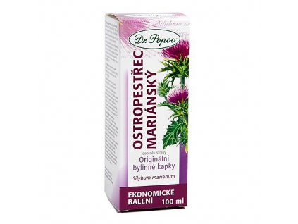 1750 ostropestrec mariansky originalni bylinne kapky dr popov 100ml