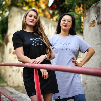 Trikošaty DĚLÁM z toho VĚDU (Barva Šedý melír, Velikost XL)