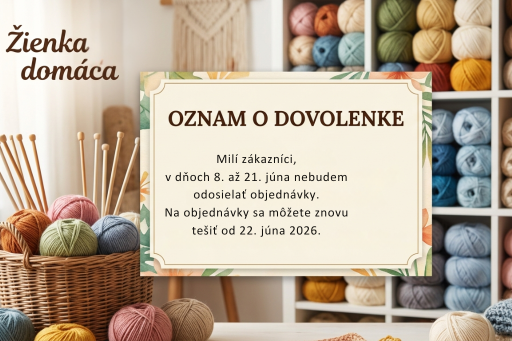 Dovolenka - prerušené odosielanie objednávok
