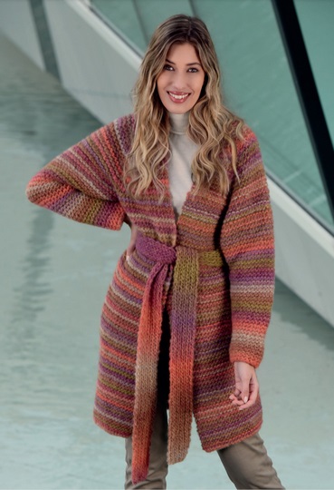 Farebný svetrokabát