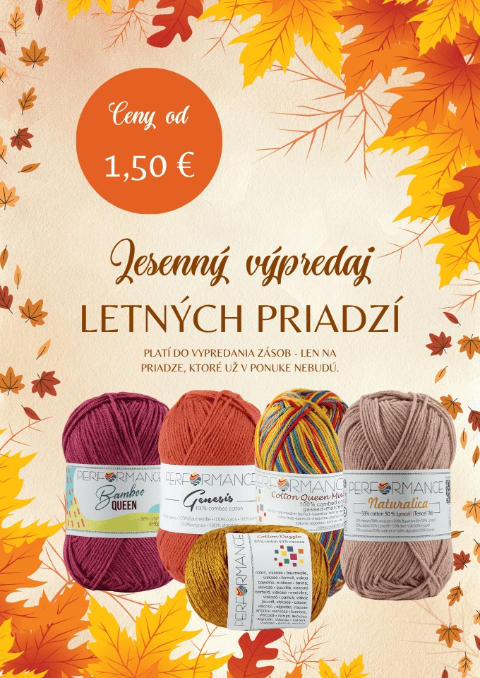 Jesenný výpredaj letných priadzí 2025