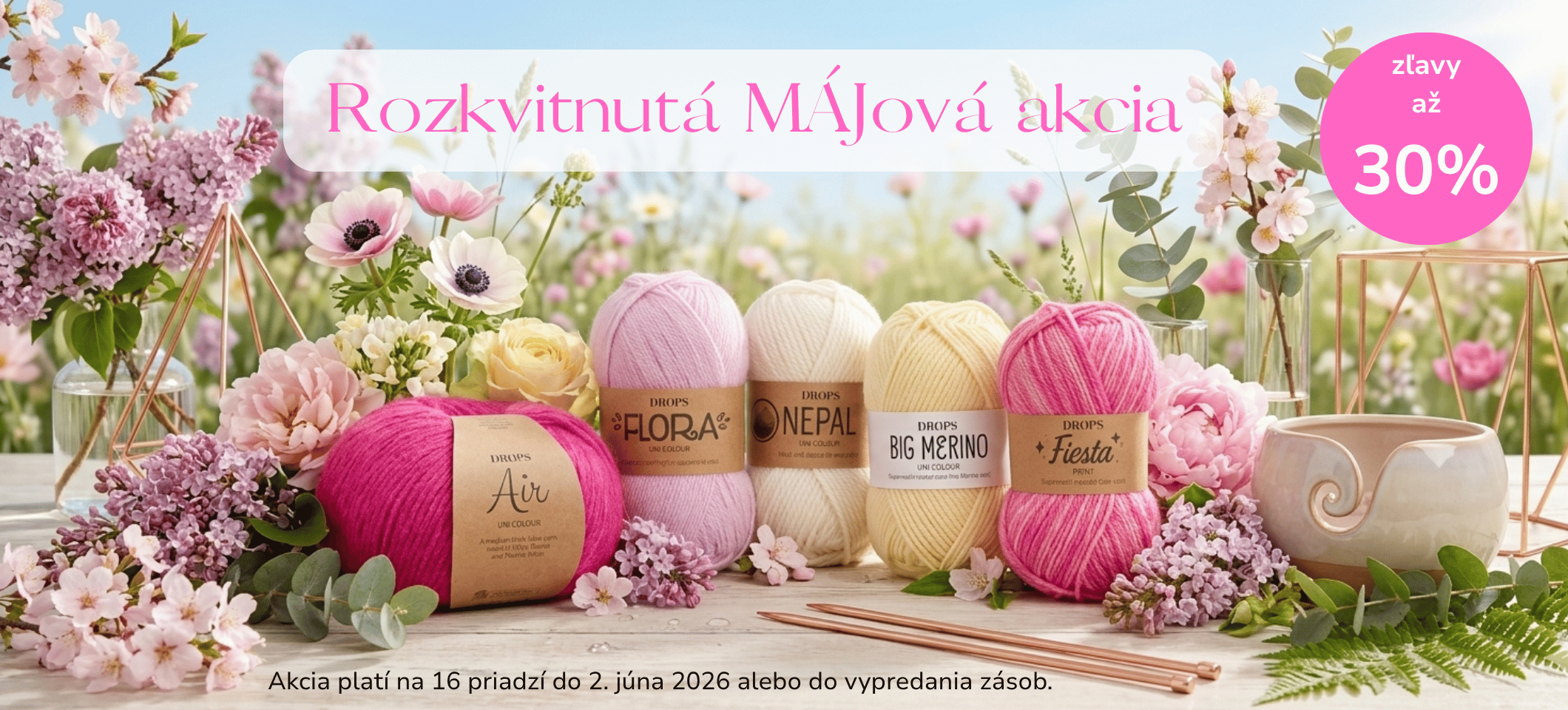 Rozkvitnutá akcia májová