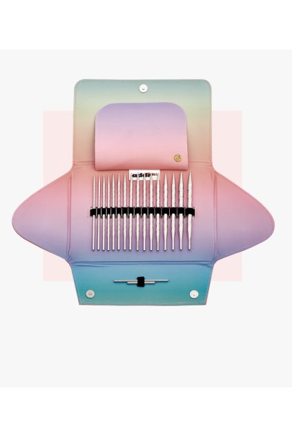 AddiClick Unicorn Lace Long set kruhových vymeniteľných ihlíc