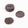 Perleťový gombík hnedé drevo 18 mm