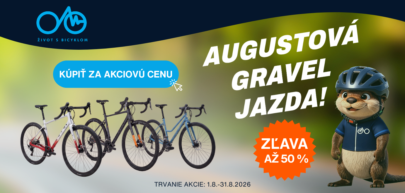 Gravel bicykle - augustová akcia | Život s bicyklom