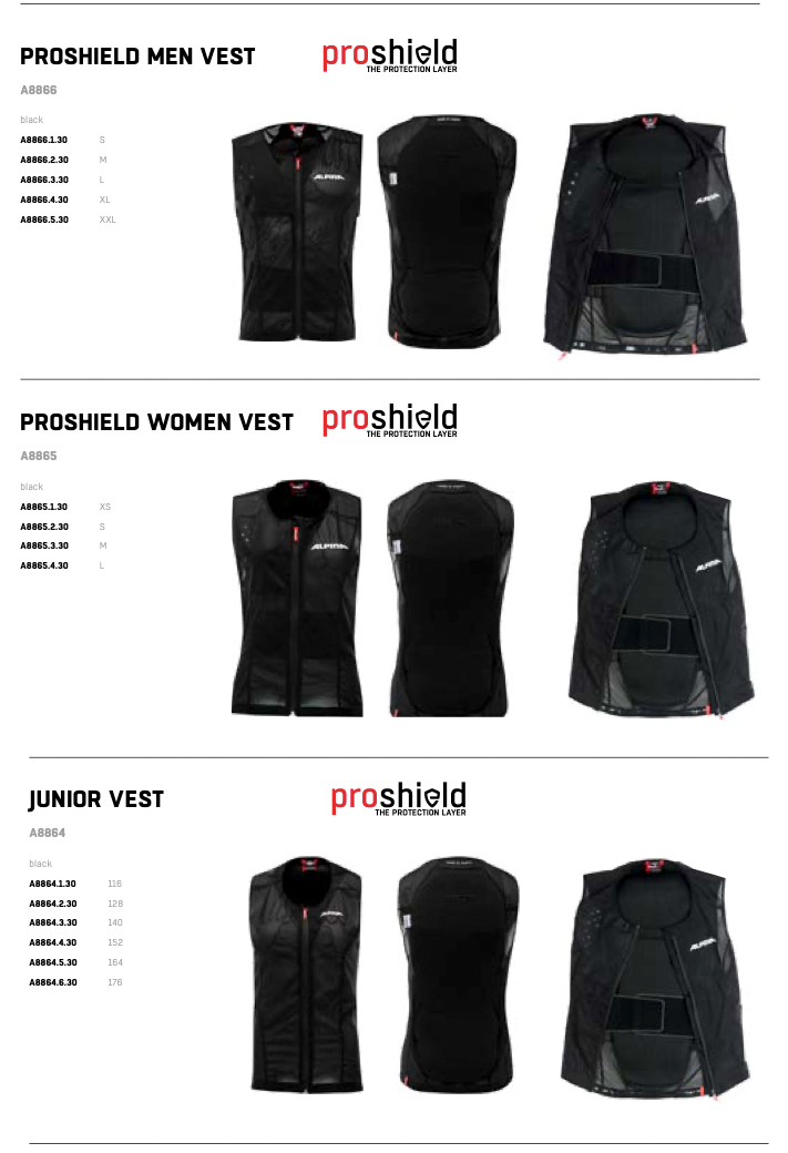 Chránič chrbtice Proshield vesta pre juniorov aj dospelých