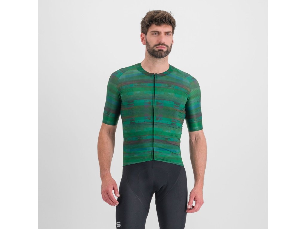 Sportful GLITCH BOMBER dres multicolor green (Veľkosť M)