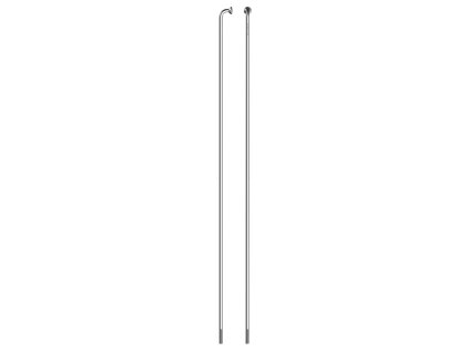 SAPIM špice LEADER INOX 14mm polyax J-bend strieborné 250mm-280mm + polyax Brass 14G 14mm poniklované špice