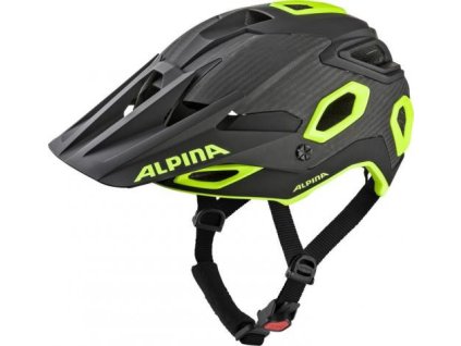 ALPINA Rootage cyklistická enduro prilba, čierno-neón žltá (Varianta Veľkosť : L)