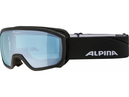 ALPINA Lyžiarske okuliare detské SCARABEO JR. black-blue matt Q-LITE blue