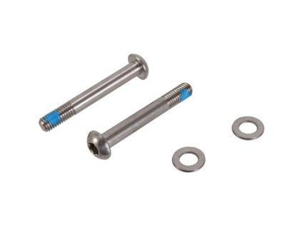 Skrutky pre montáž brzdy - nerezové T25 32mm (2 ks) - pre Flat Mount strmene