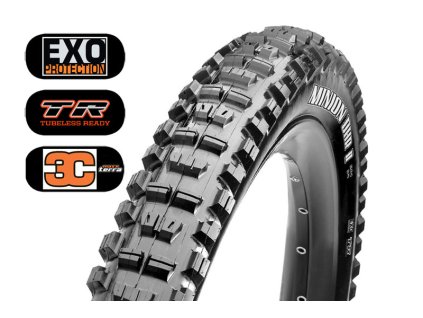 Maxxis MINION DHR II 27.5x2.40WT, 3CT/EXO/TR, kevlar, MTB plášť