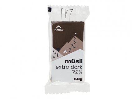 Tyčinka Müsli Extra Dark 72%