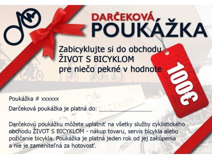 Darčeková poukážka 100 EUR