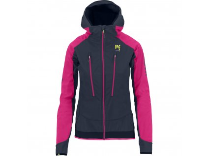 Karpos PIZ PALU skialpinistická bunda, dámska, vulcan/pink