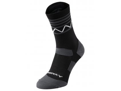 Vaude cyklistické ponožky Bike Mid, unisex, black/white