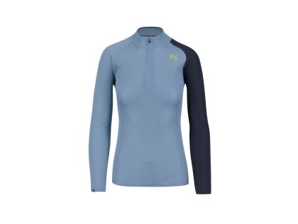 Karpos DINAMICO OCTA dámske tričko s DR, krátky zips Mountain Spring/Vulcan
