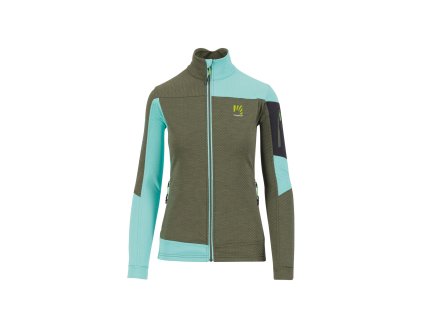 Karpos CHERZ dámska flíska Thyme/Aqua Ski (Veľkosť S)