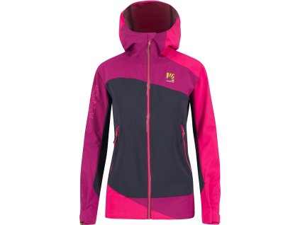 Karpos MARMOLADA outdoorová bunda, dámska, vulcan/boysenberry/pink
