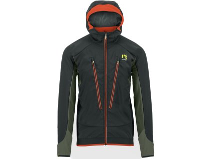 Karpos PIZ PALU EVO skialpinistická bunda, pánska, black sand/thyme