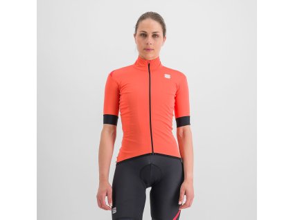 Sportful Fiandre Light Norain bunda s kr. rukávom, dámska, červená