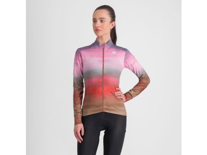 Sportful FLOW SUPERGIARA dámsky THERMAL dres cayenna red pink (Veľkosť S)
