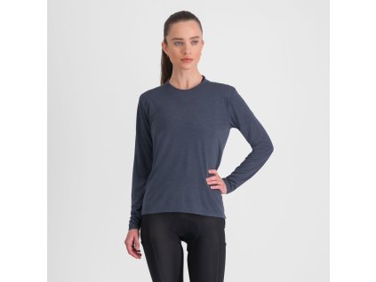 Sportful GIARA dámske tričko s dlhým rukávom galaxy blue (Veľkosť S)