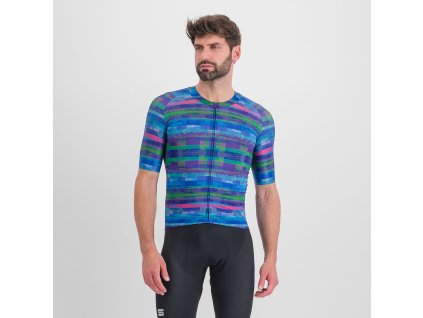 Sportful GLITCH BOMBER dres multicolor blue (Veľkosť M)