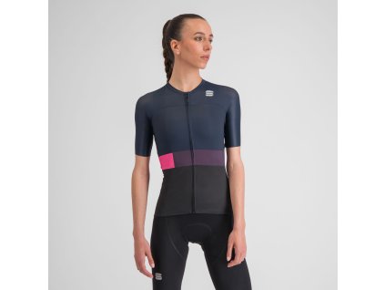 Sportful SNAP dámsky dres black galaxy blue (Veľkosť S)