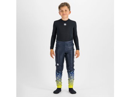 Sportful SQUADRA DETSKĚ elasťáky tmavomodré/žlté