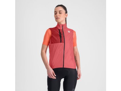 Sportful Supergiara Layer cyklistická vesta, dámska, dusty red (Veľkosť S)