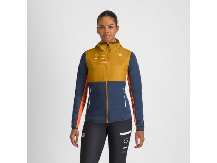 Sportful RYTHMO dámska bunda wood yellow/galaxy blue