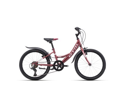 CTM MAGGIE 2.0 detský bicykel 20´, tmavofialová perleť
