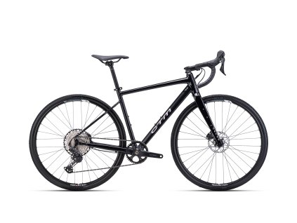 CTM Koyuk 3.0 gravel bicykel, matná čierna-lesklá čierna