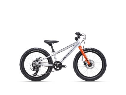CTM JERRY 3.0 20 bicykel, matná strieborná / oranžová