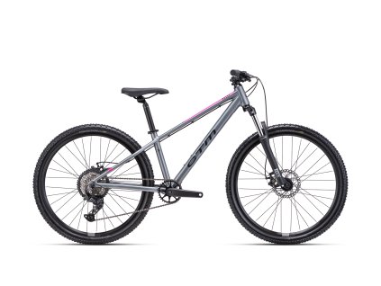 CTM ROCKY jump - matná sivá / ružová (Veľkosť rámu 14")