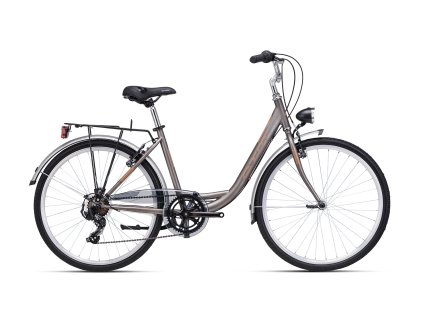 CTM OLIVIA 2.0 - matná šedohnedá / hnedá (Veľkosť rámu 17" (430))