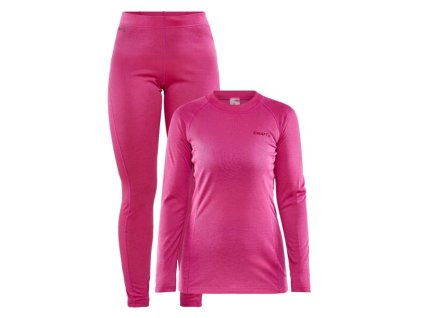 Craft w set core warm baselayer, ružová