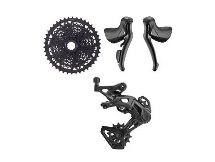 microSHIFT SWORD BLACK sada radenia, 1x9