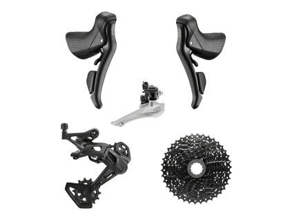 microSHIFT SWORD BLACK sada radenia, 2x9