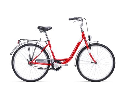 CTM OLIVIA 1.0 - bordová perleť / strieborná (Veľkosť rámu M 17" (430))