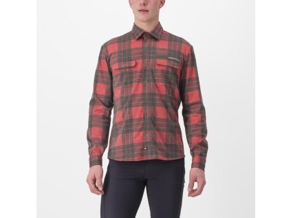 Castelli 23524 UNLIMITED FLANNEL (Farba 642 červená pompejska, Veľkosť M)